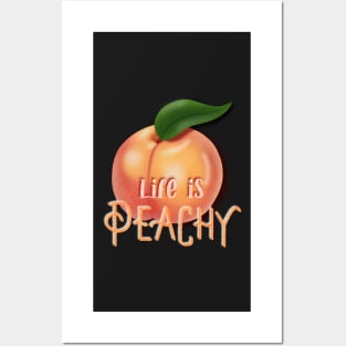 Life is just Peachy Food Art Posters and Art